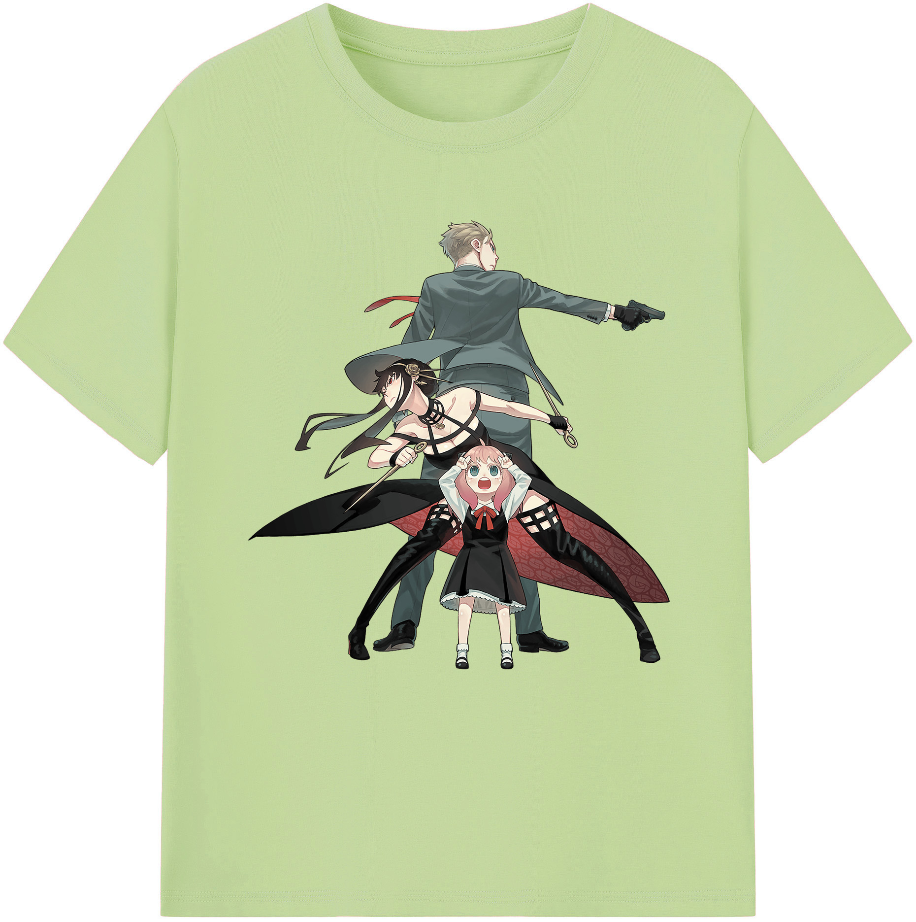 （画像用） SPY×FAMILY间谍家家酒 綿100％半袖Tシャツ（フロントプリント）